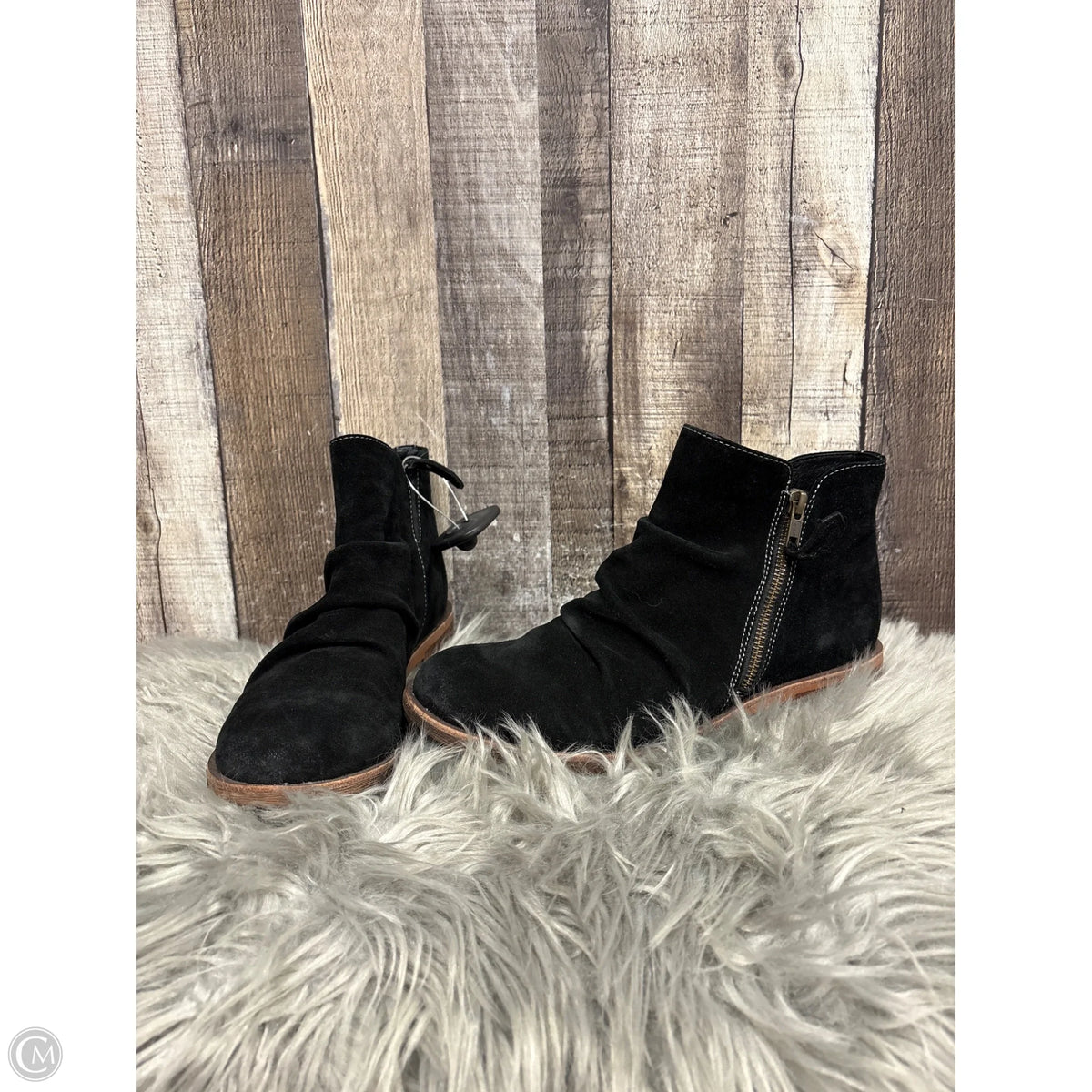Boots Ankle Flats By Sofft In Black, Size: 9
