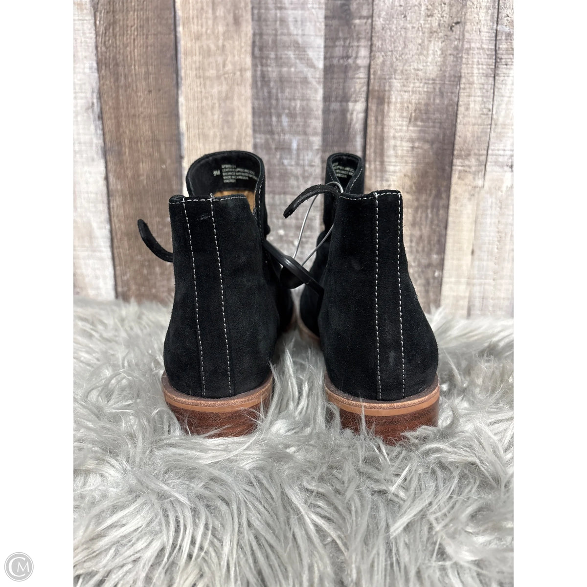 Boots Ankle Flats By Sofft In Black, Size: 9