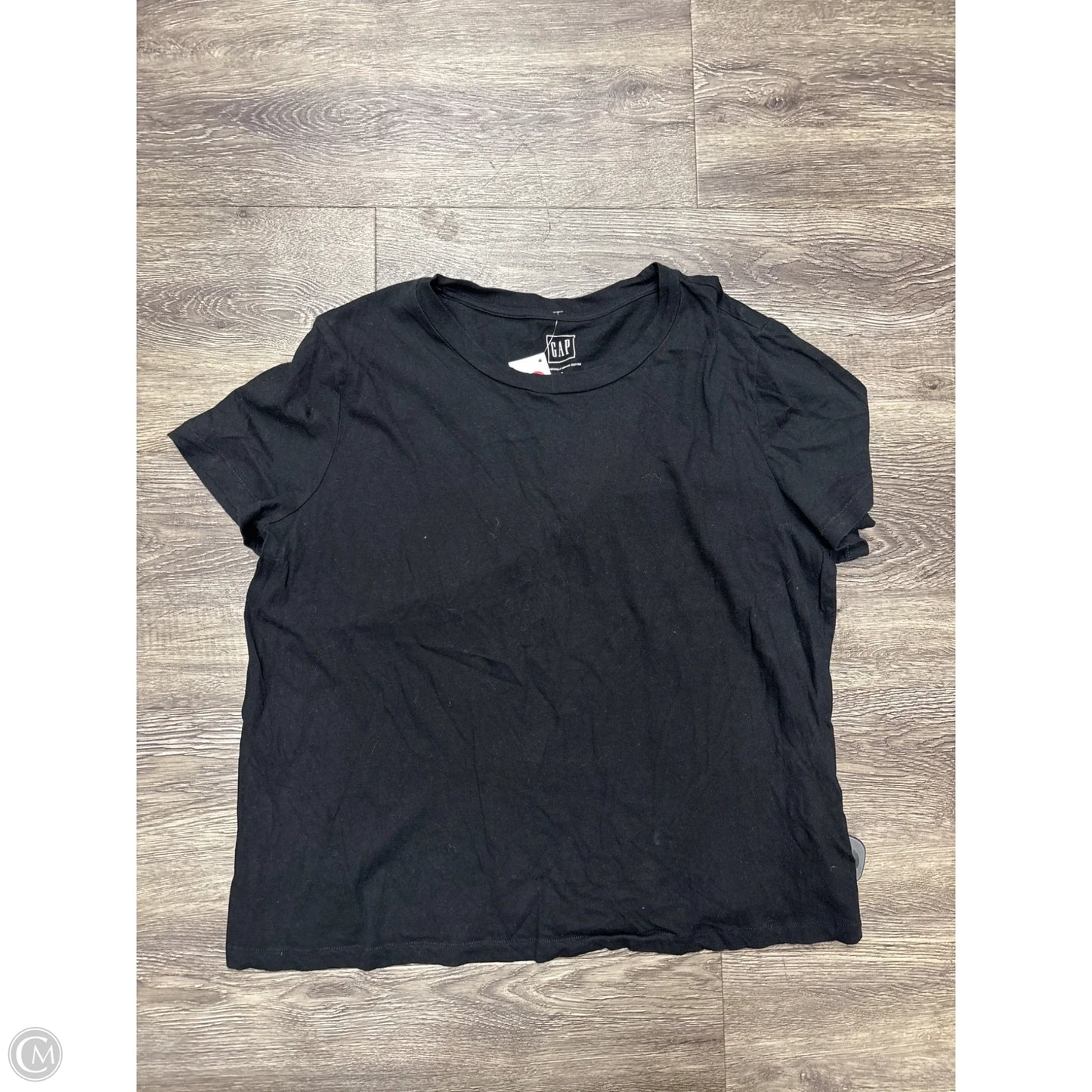 Top Short Sleeve Basic By Gap In Black, Size: Xl