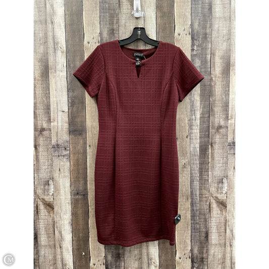 Dress Casual Short By Enfocus In Red, Size: M