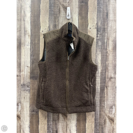 Vest Faux Fur & Sherpa By Vineyard Vines In Brown, Size: M