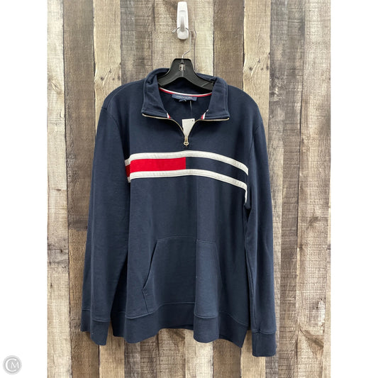 Sweatshirt Collar By Tommy Hilfiger In Navy, Size: Xl