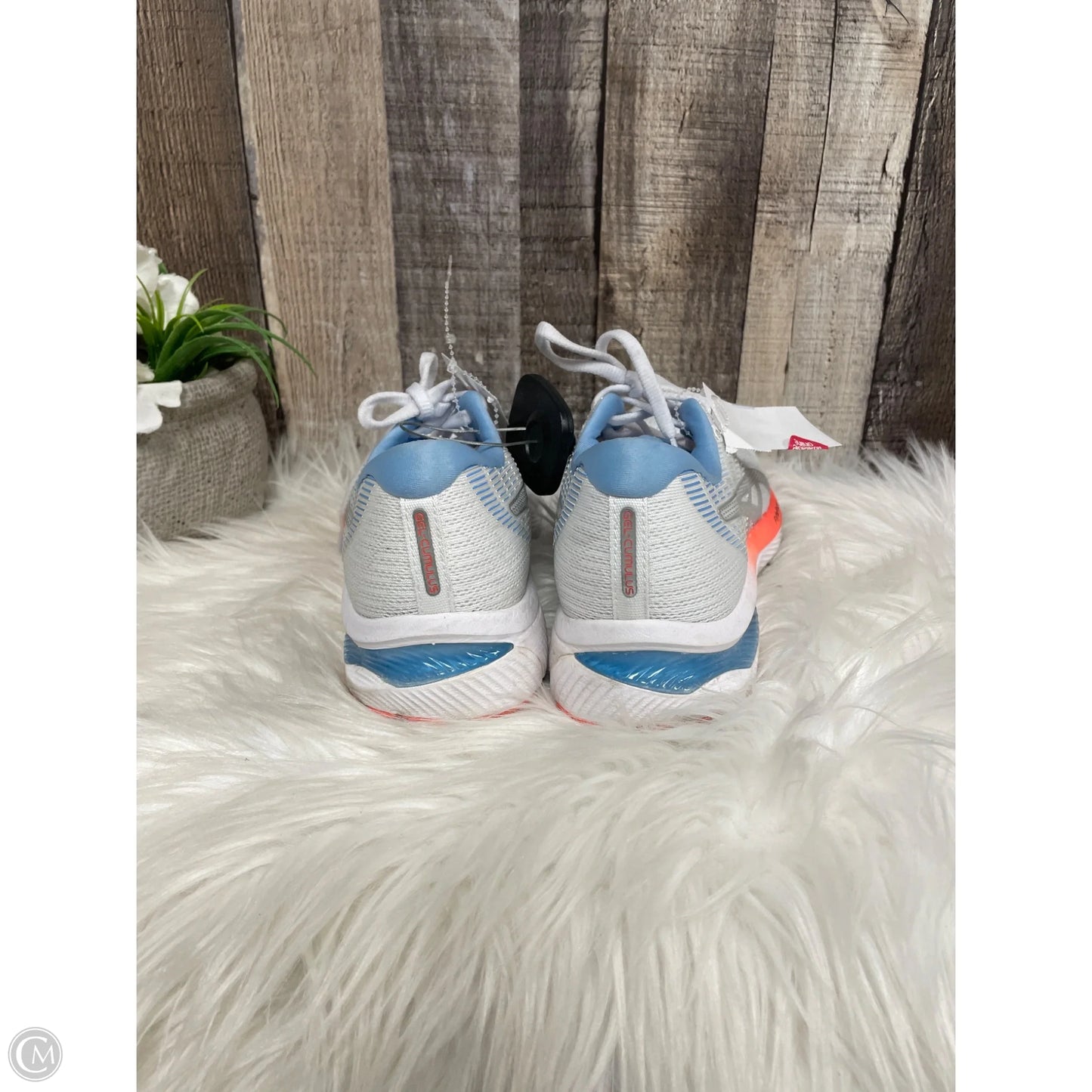 Shoes Athletic By Asics In Blue & Grey, Size: 6