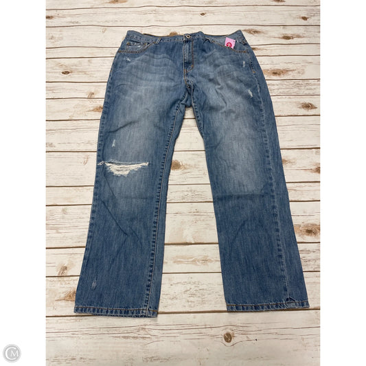 Jeans Boyfriend By Levis In Blue Denim, Size: 12