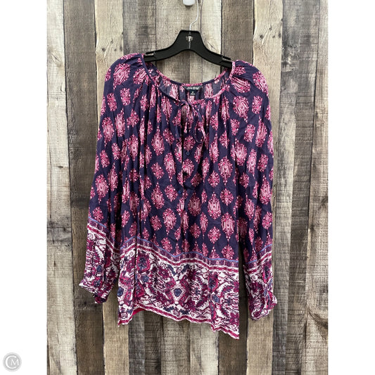 Top Long Sleeve By Lucky Brand In Purple, Size: M