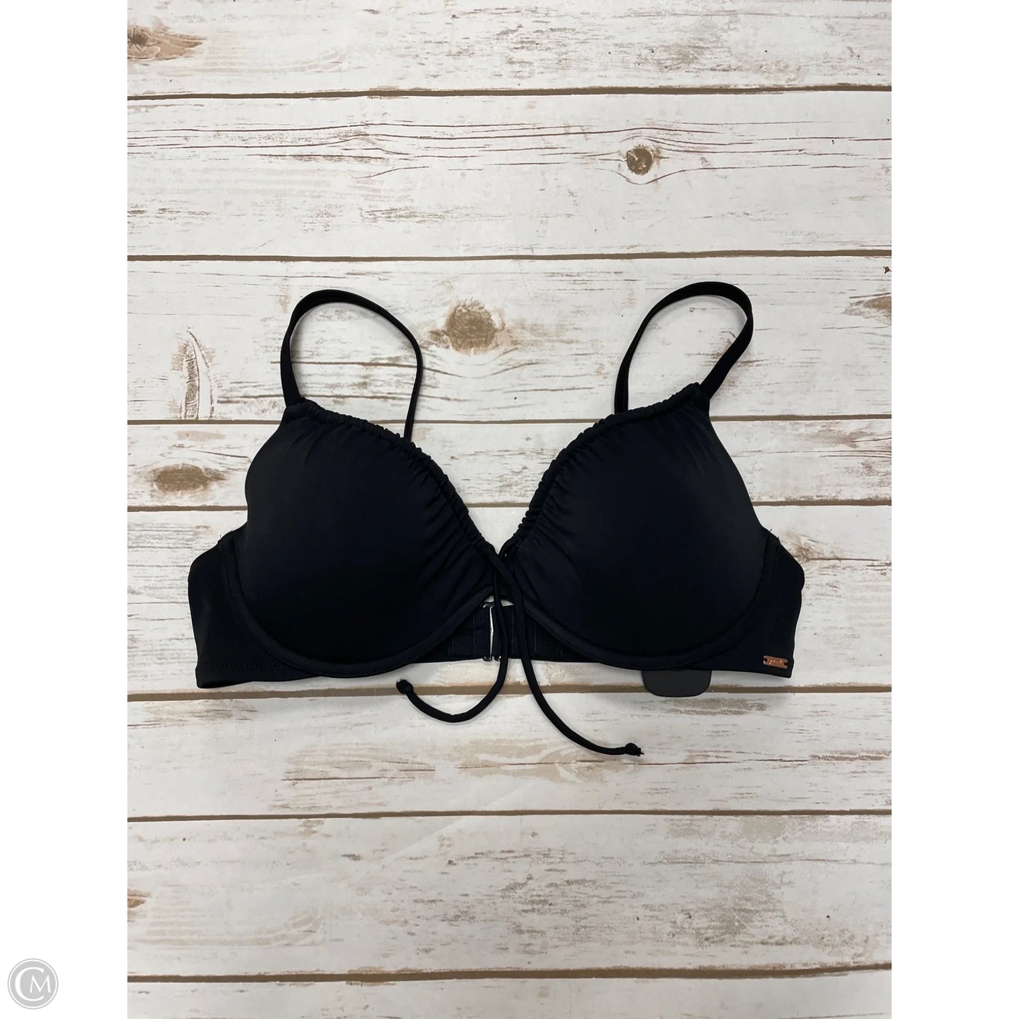 Swimsuit Top By Pink In Black, Size: L