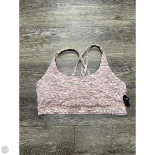 Athletic Bra By Lululemon In Pink, Size: 12