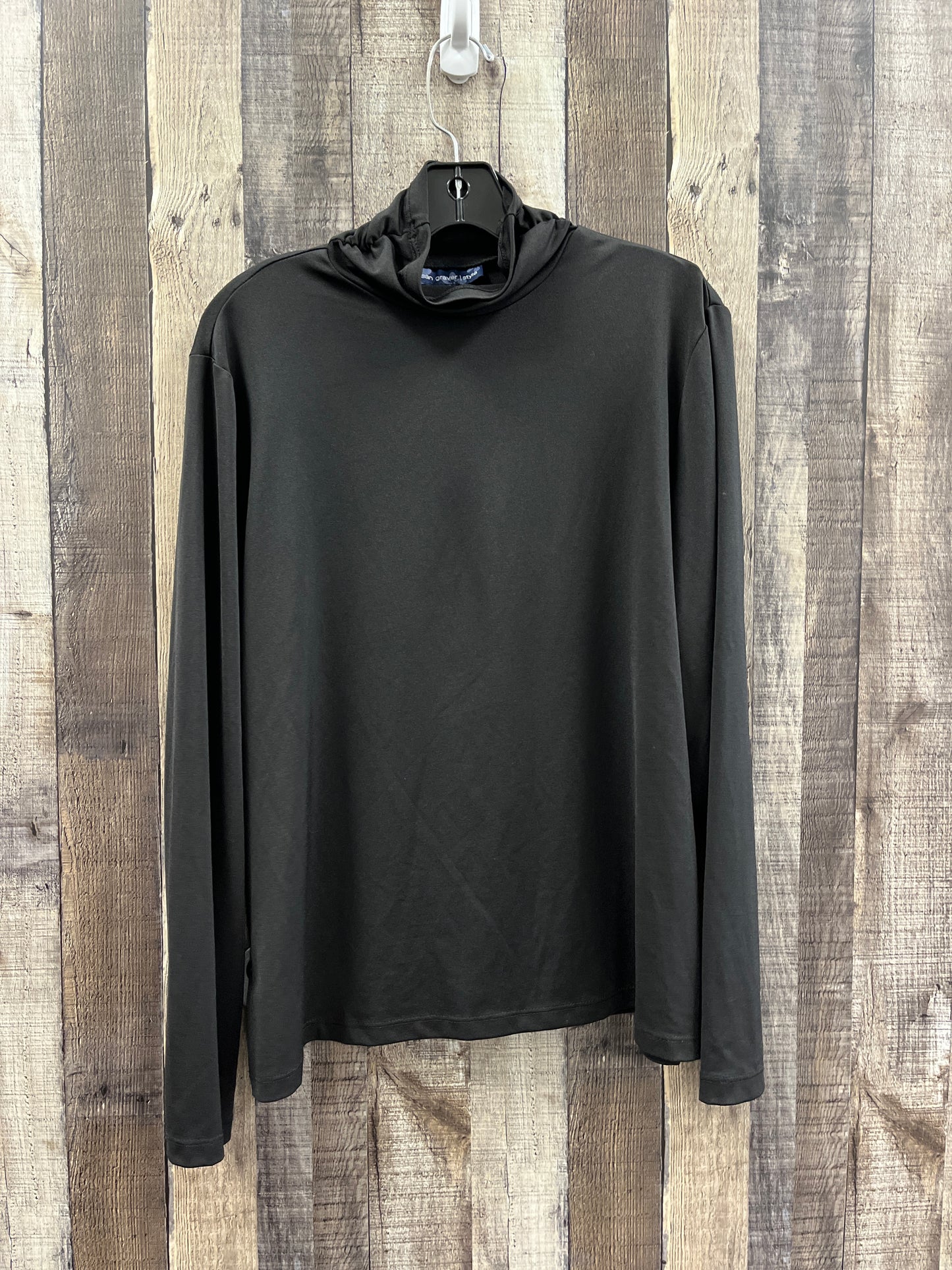 Top Long Sleeve By Susan Graver In Black, Size: Xl