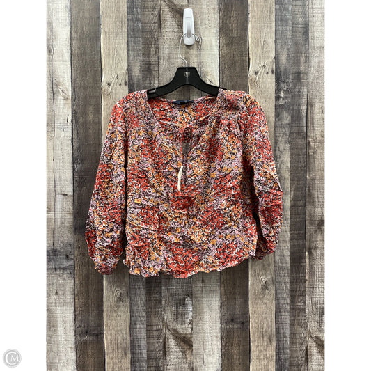 Top Long Sleeve By Rachel Roy In Floral Print, Size: Xs