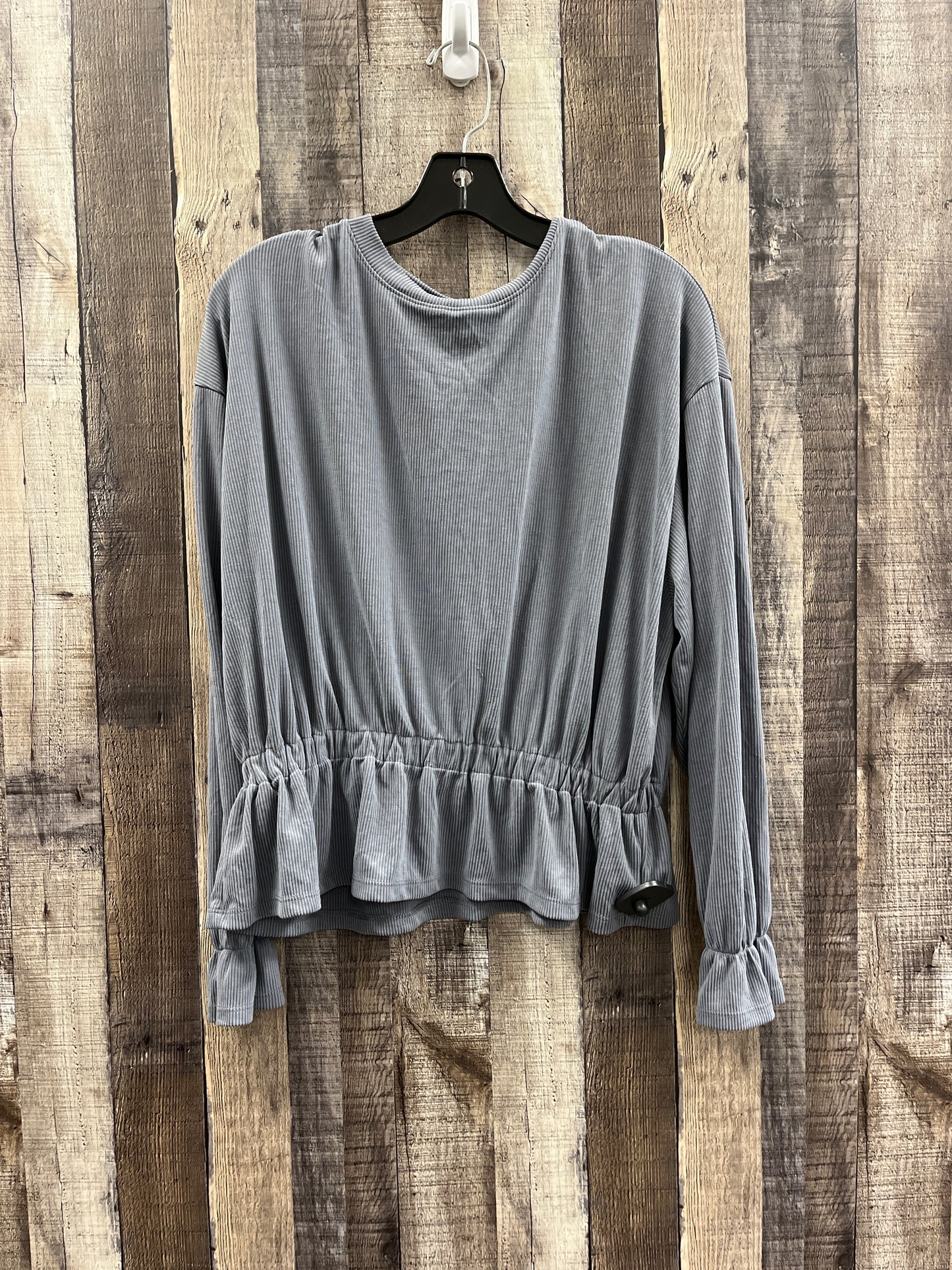 Top Long Sleeve By A New Day In Grey, Size: M