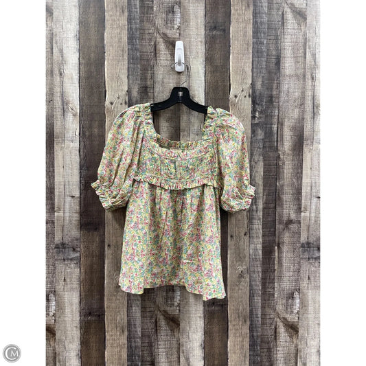 Top Short Sleeve By Elie Tahari In Green, Size: S