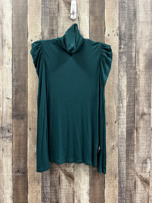 Top Long Sleeve By International Concepts In Teal, Size: M