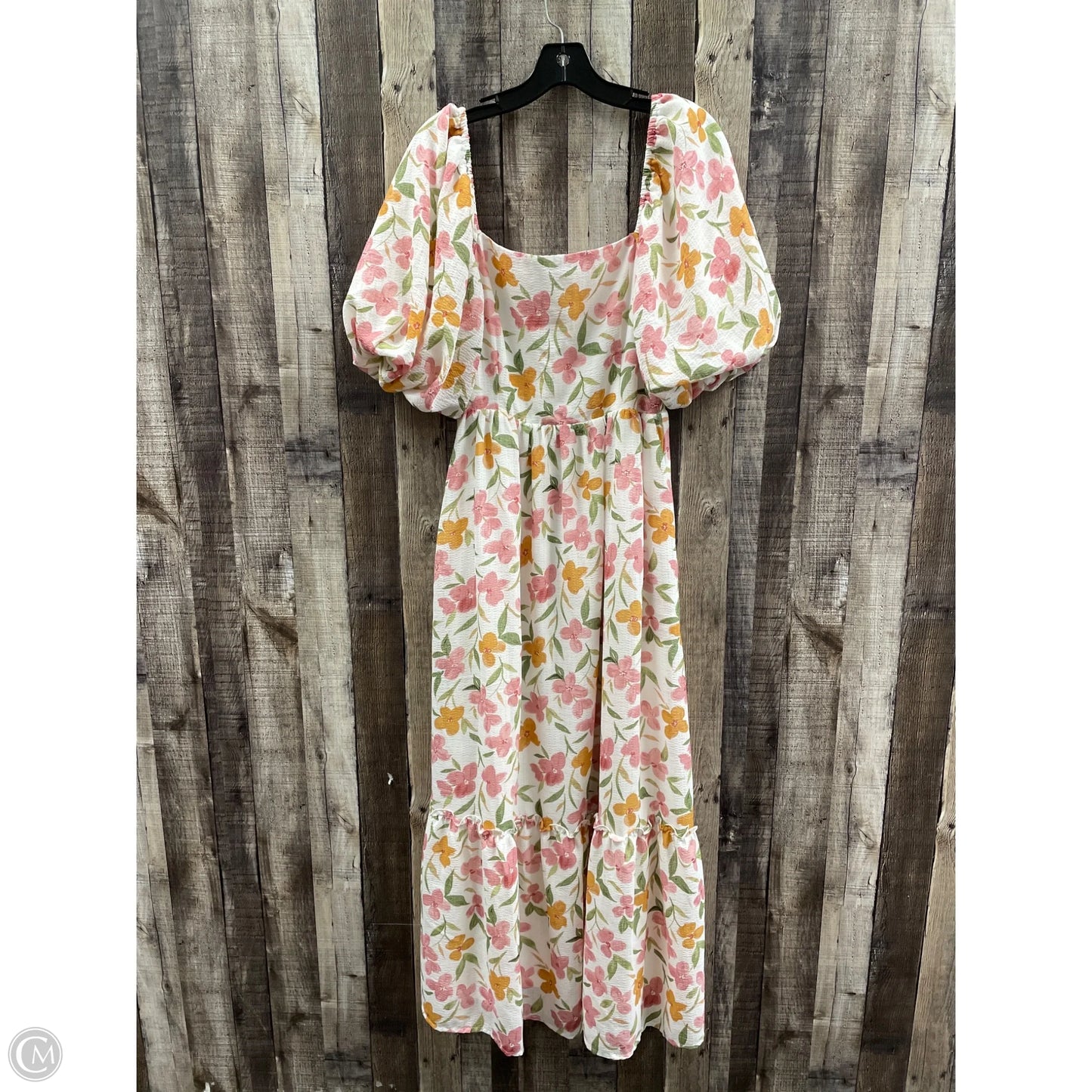 Dress Casual Maxi By Cme In Floral Print, Size: L