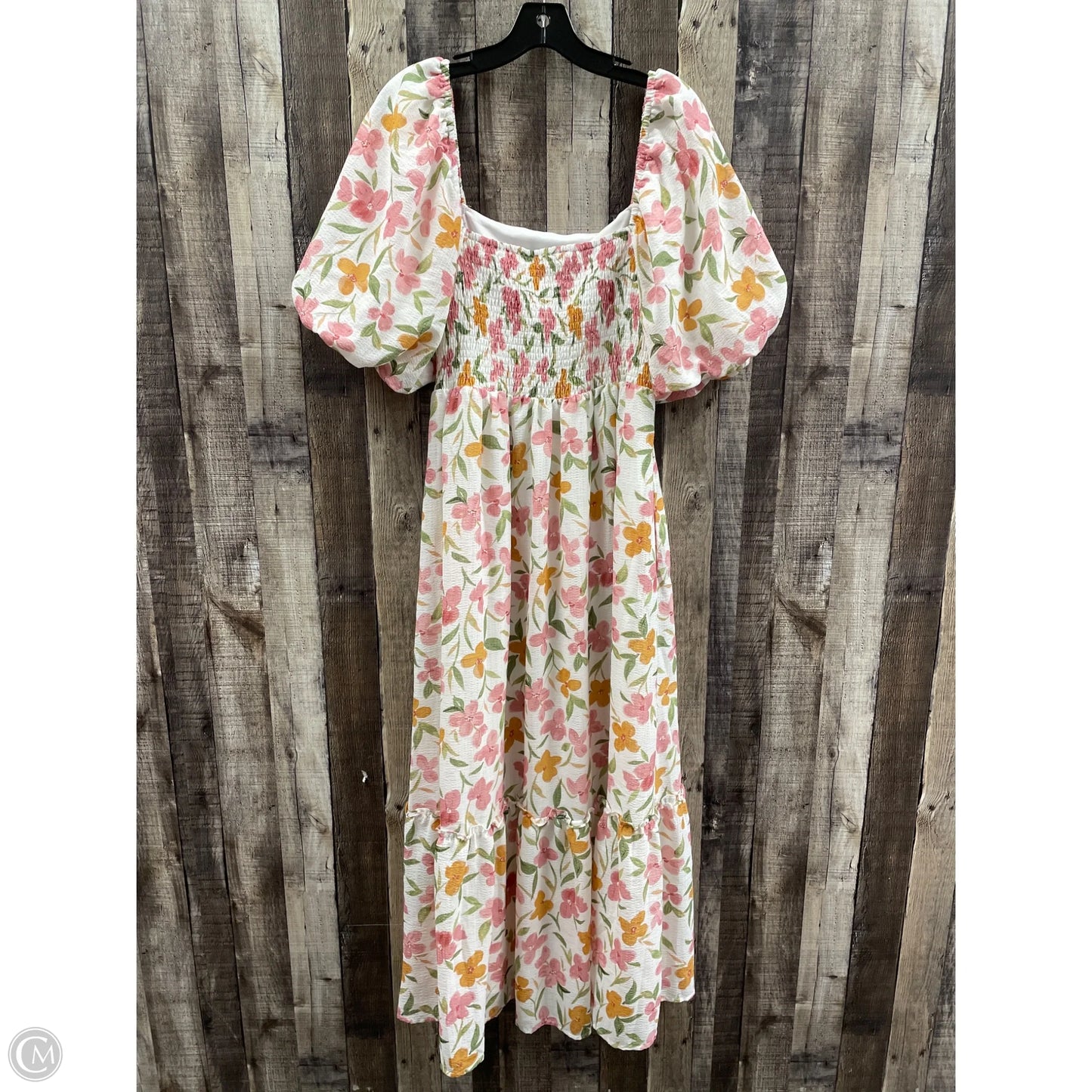 Dress Casual Maxi By Cme In Floral Print, Size: L