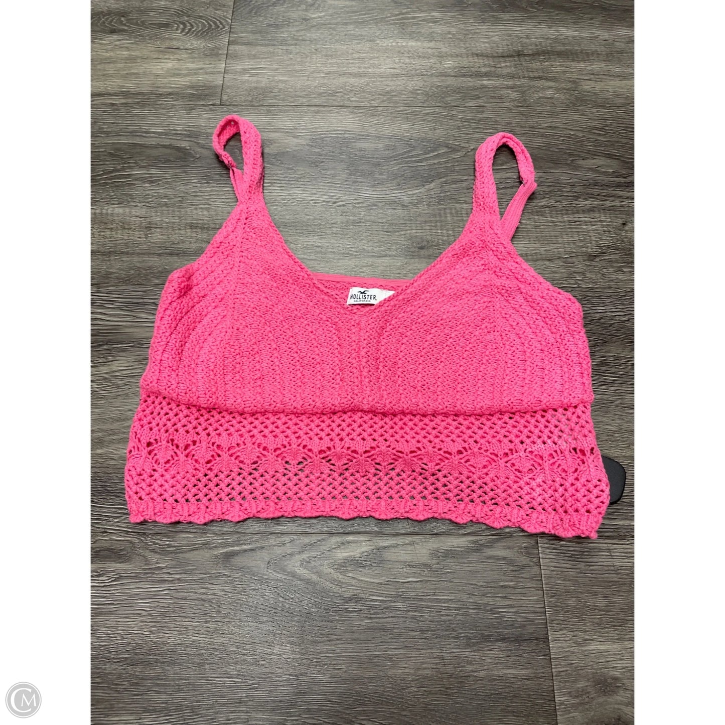 Top Sleeveless By Hollister In Pink, Size: L