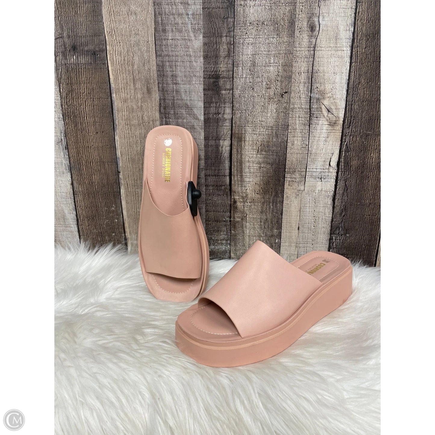 Sandals Flats By Cushionaire In Pink, Size: 8.5