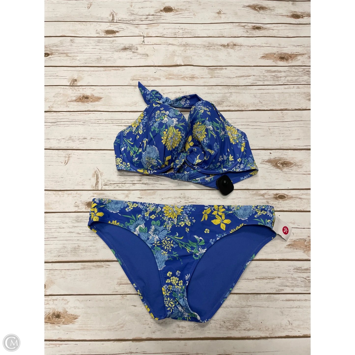 Swimsuit 2pc By Cme In Blue, Size: L