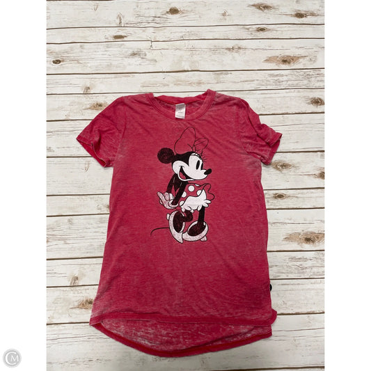 Top Short Sleeve By Disney Store In Red, Size: M
