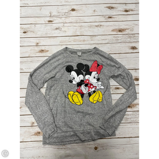 Top Long Sleeve By Disney Store In Grey, Size: M