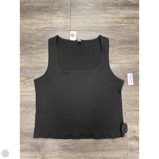 Top Sleeveless By Old Navy In Black, Size: Xl