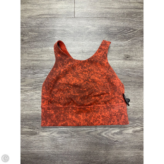 Athletic Bra By Lululemon In Red, Size: 8
