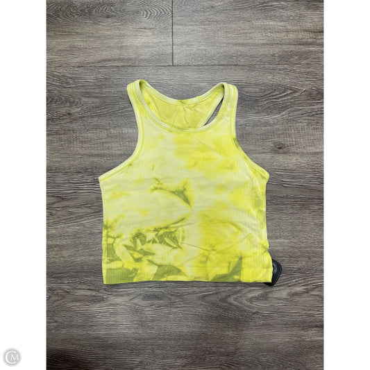 Athletic Tank Top By Lululemon In Yellow, Size: 4