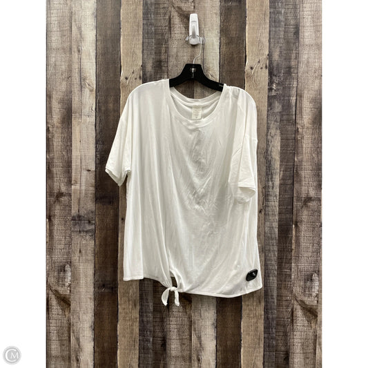 Top Short Sleeve By Calia In White, Size: Xl