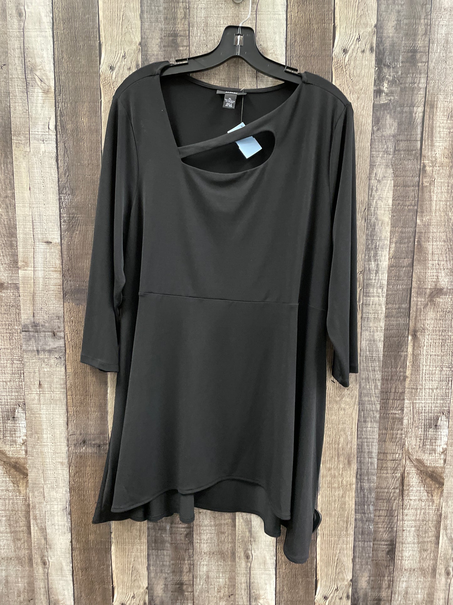 Top Long Sleeve By Alfani In Black, Size: Xl