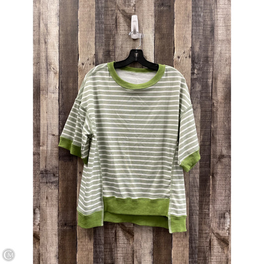 Top Short Sleeve By Cmf In Striped Pattern, Size: S