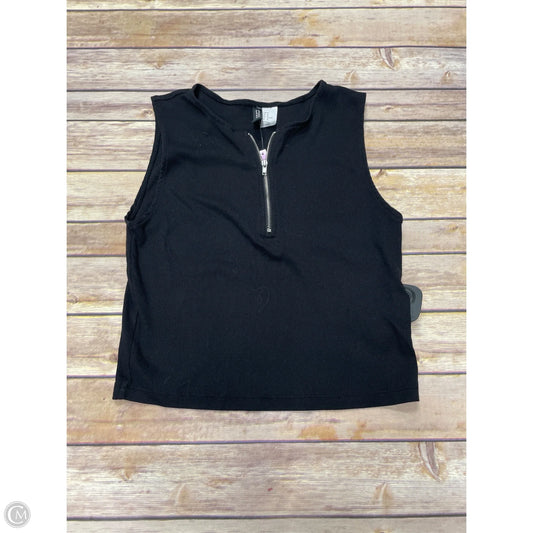 Top Sleeveless By Divided In Black, Size: M