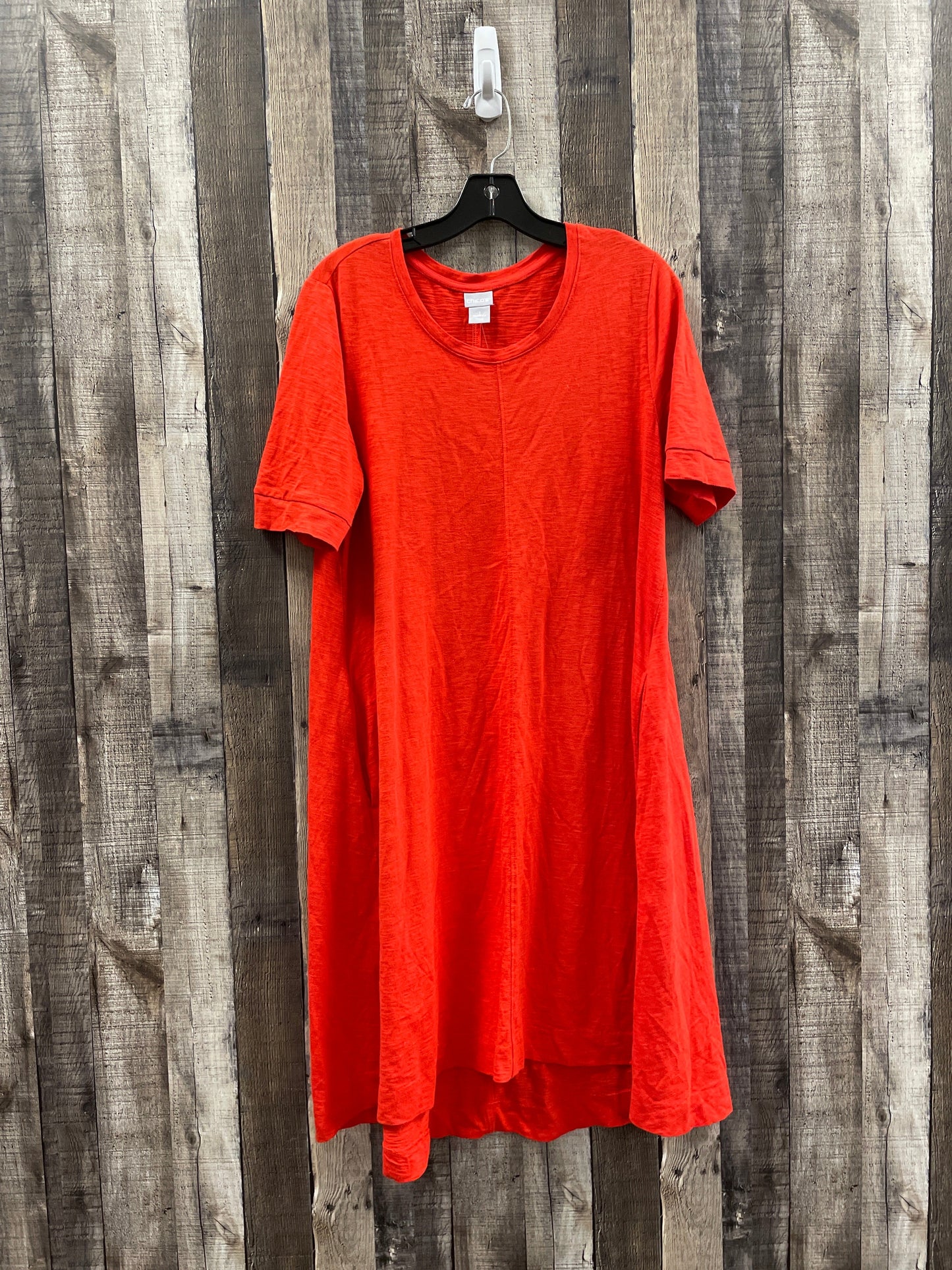 Dress Casual Short By Chicos In Orange, Size: M