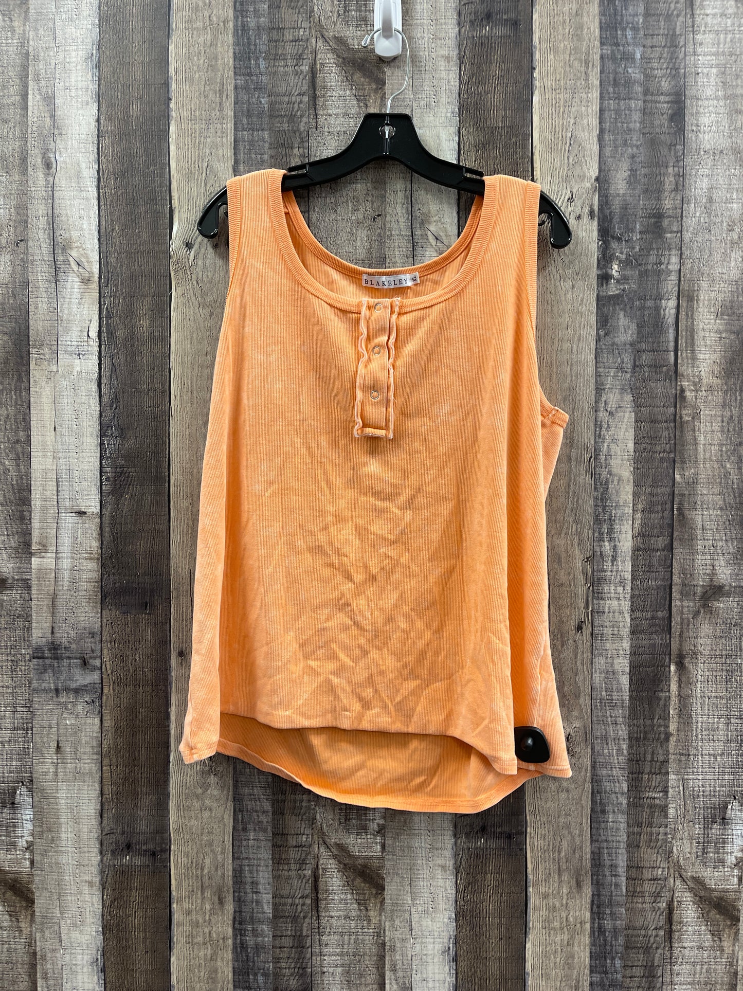 Orange Top Sleeveless Cme, Size Xl