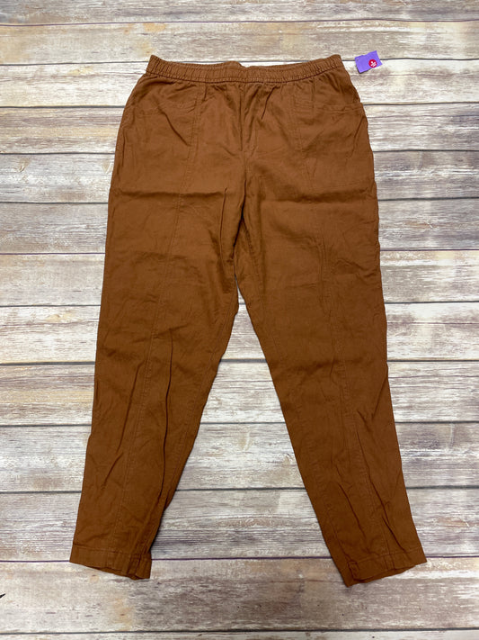 Pants Linen By Old Navy In Brown, Size: L