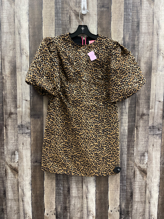 Animal Print Dress Designer Kate Spade, Size Xs