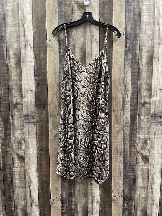 Snakeskin Print Dress Casual Short Cmf, Size Xxl