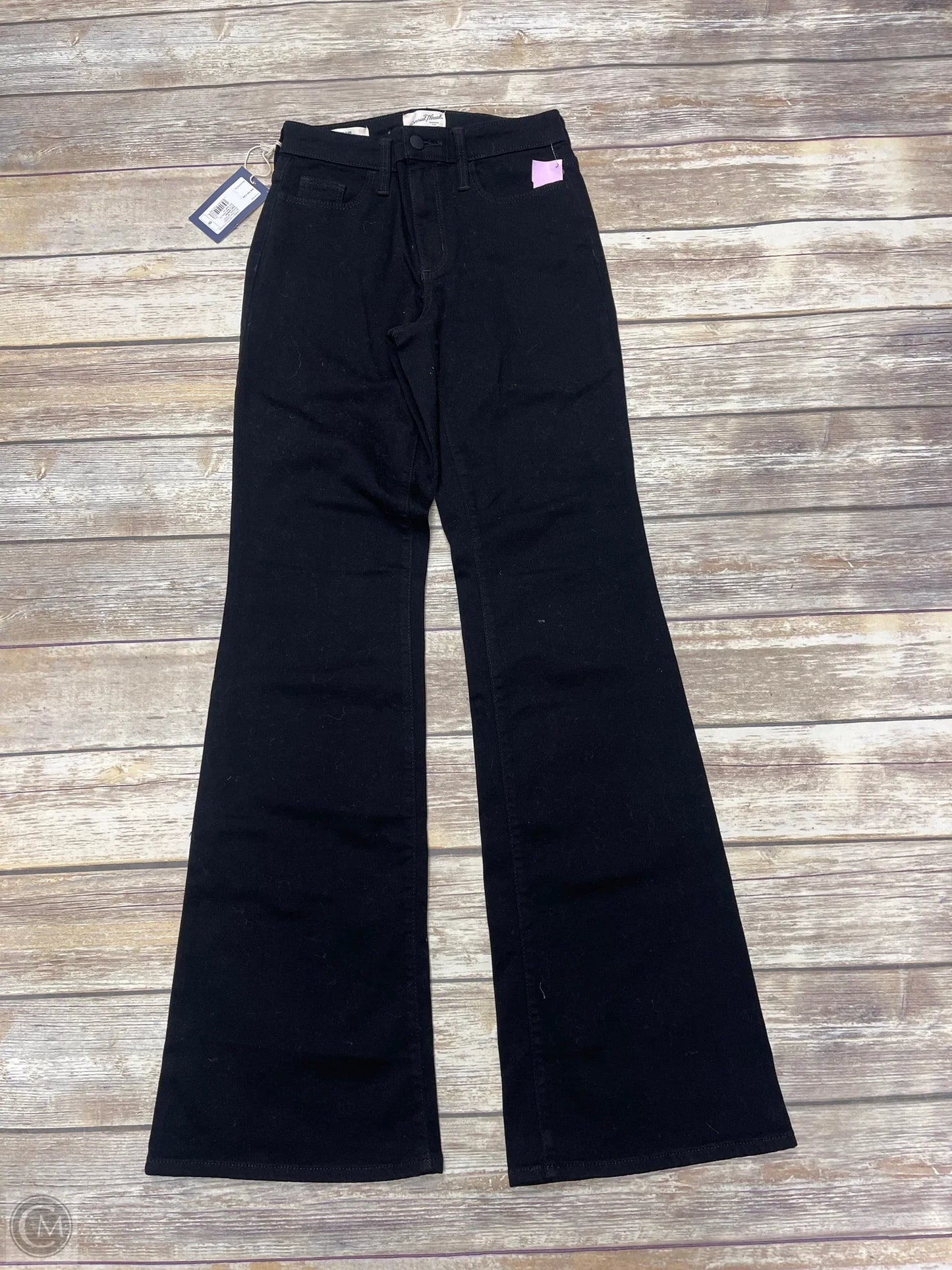 Jeans Flared By Universal Thread In Black Denim, Size: 0