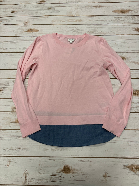 Top Long Sleeve By J. Crew In Pink, Size: S