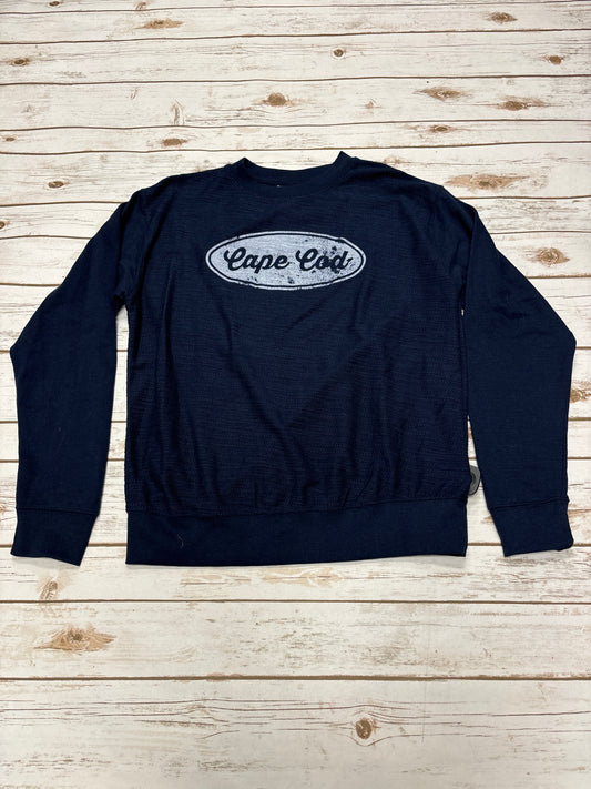 Top Long Sleeve By Cmf In Navy, Size: M