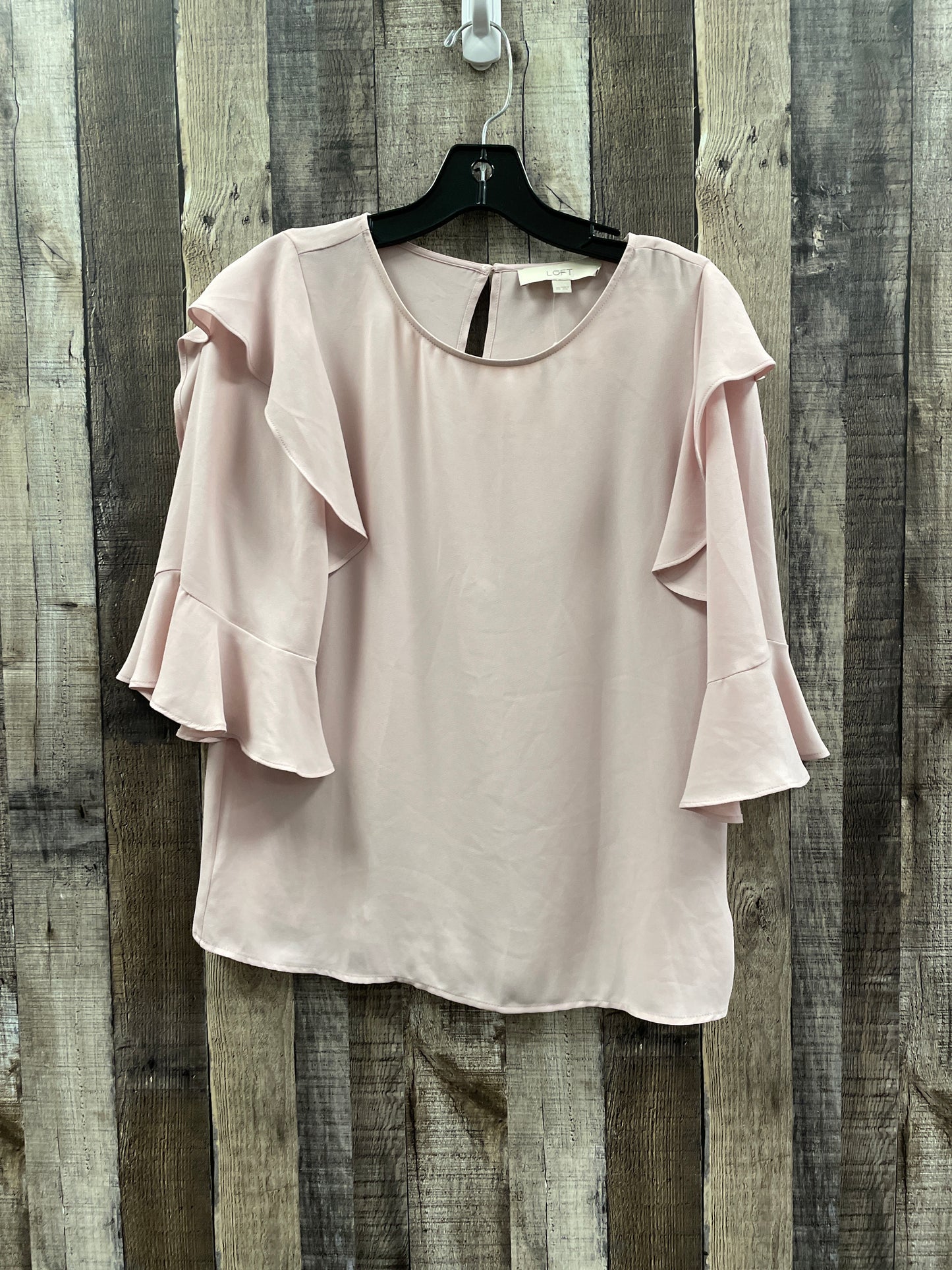 Top 3/4 Sleeve By Loft In Pink, Size: Xs