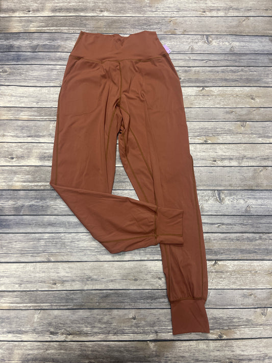 Brown Athletic Leggings Cme, Size S