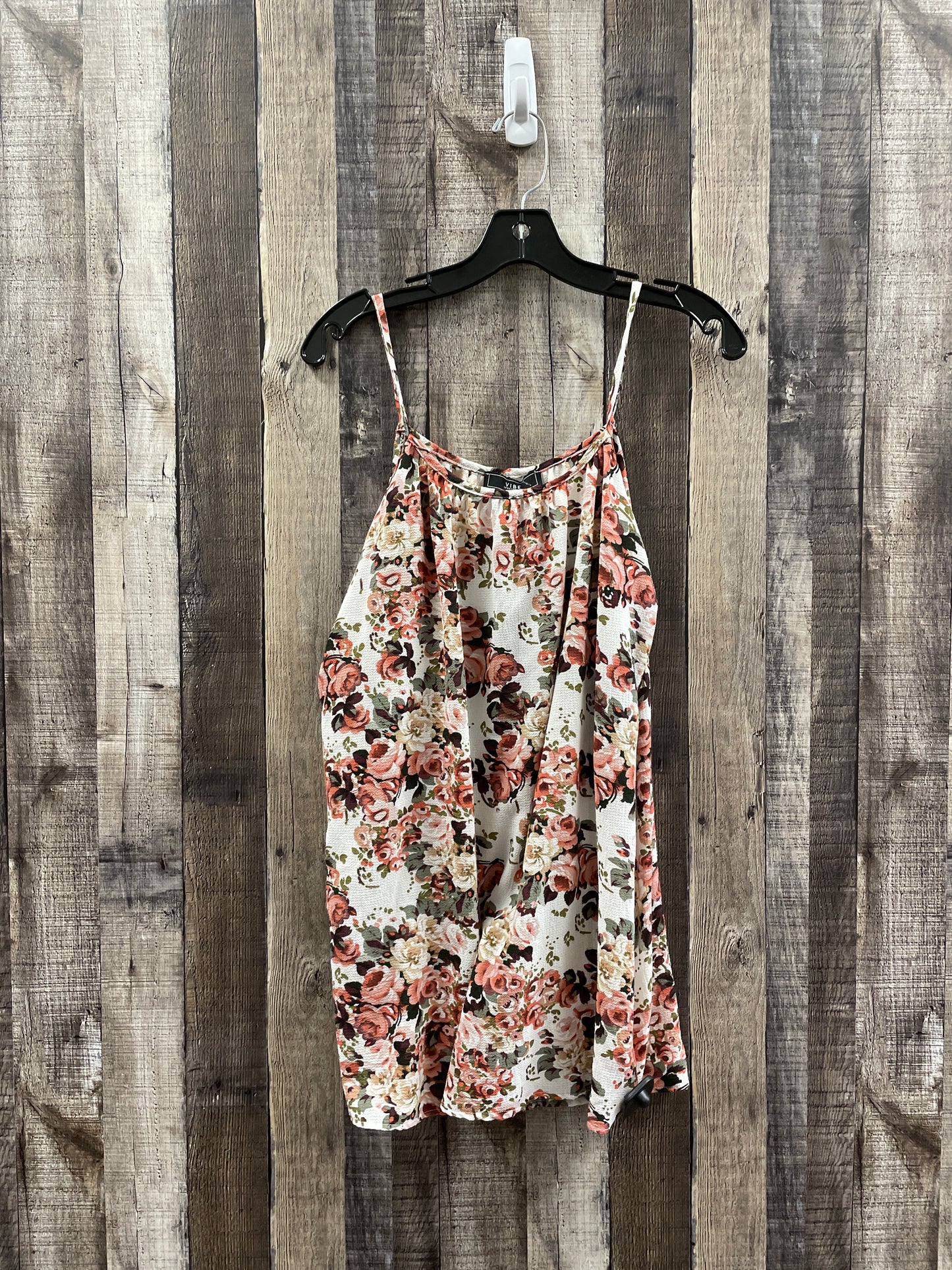 Floral Print Top Sleeveless Vibe, Size S