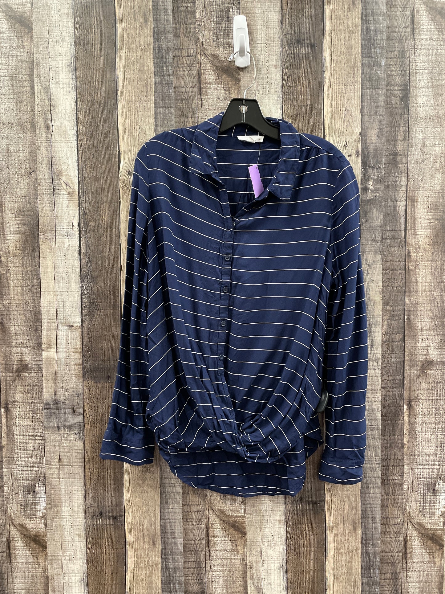 Blue Top Long Sleeve Cme, Size L