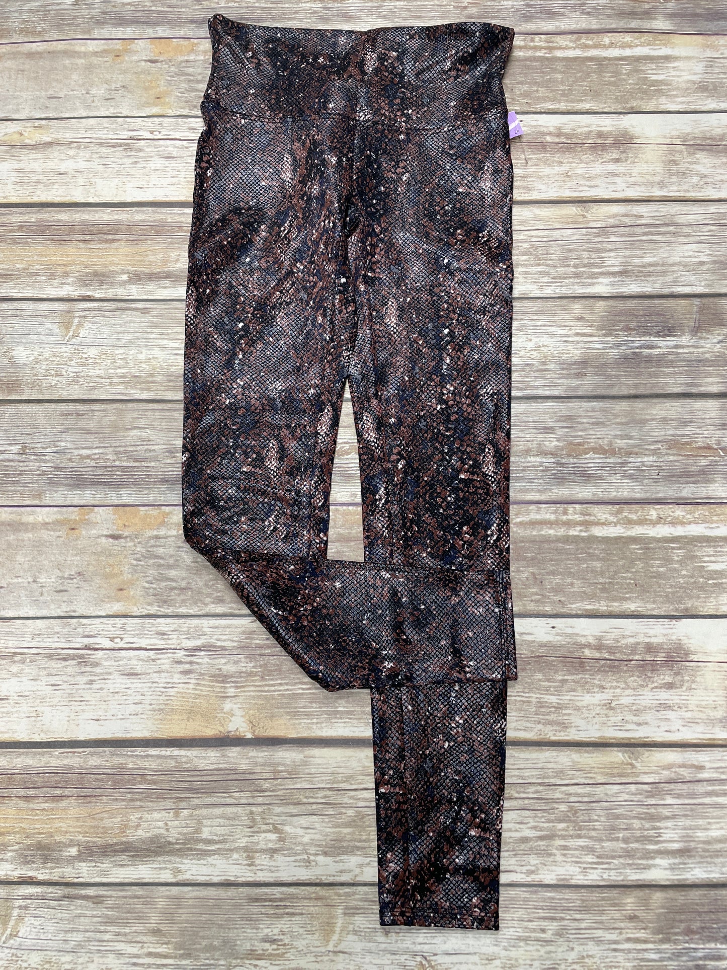 Pants Leggings By Spanx In Snakeskin Print, Size: L