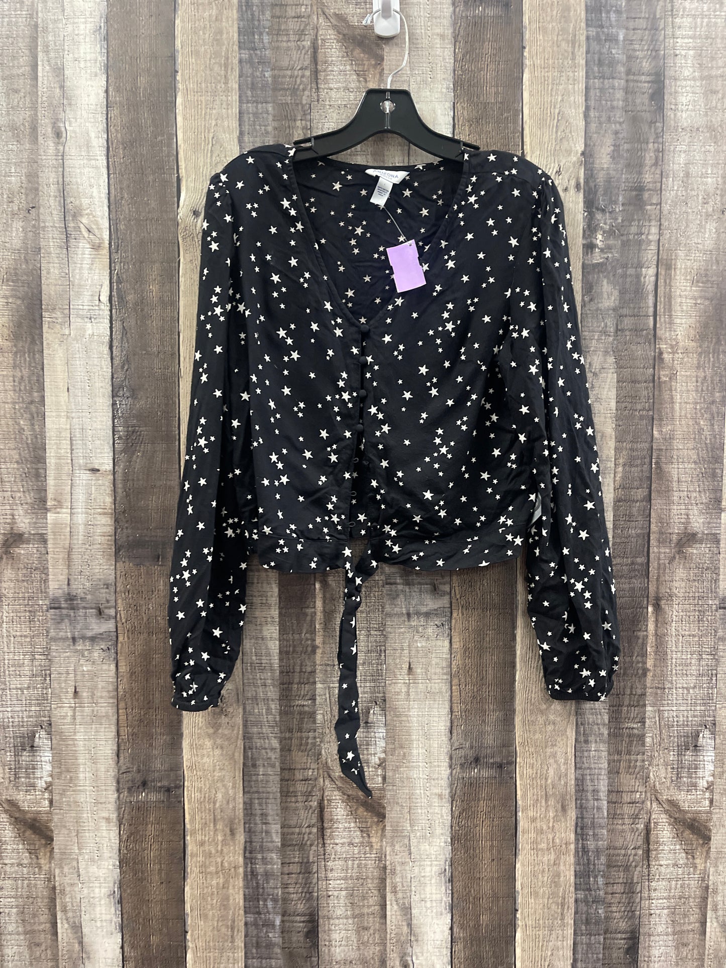 Black Top Long Sleeve Arizona, Size L