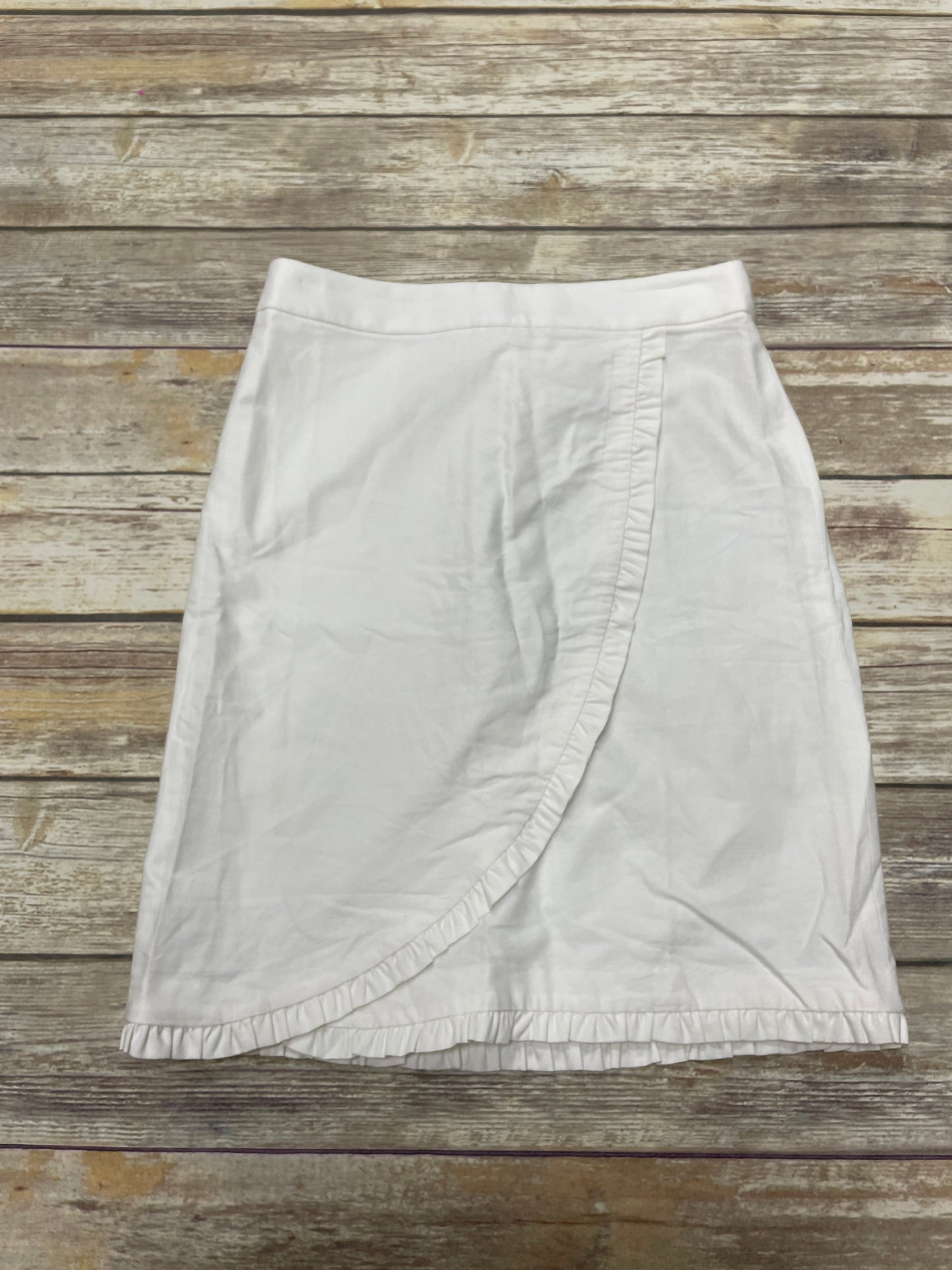 White Skirt Midi J. Crew, Size 4