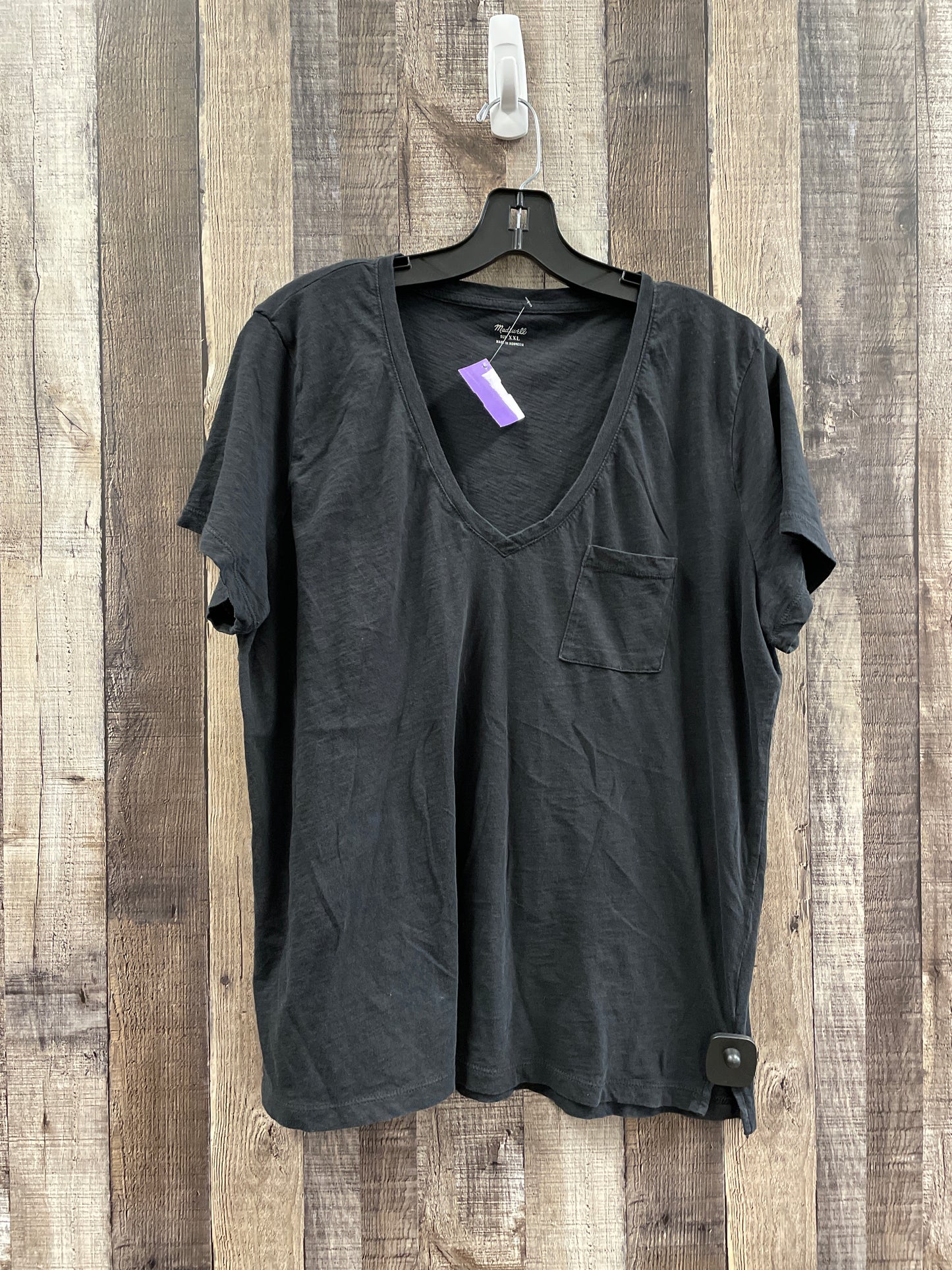 Black Top Short Sleeve Madewell, Size Xxl