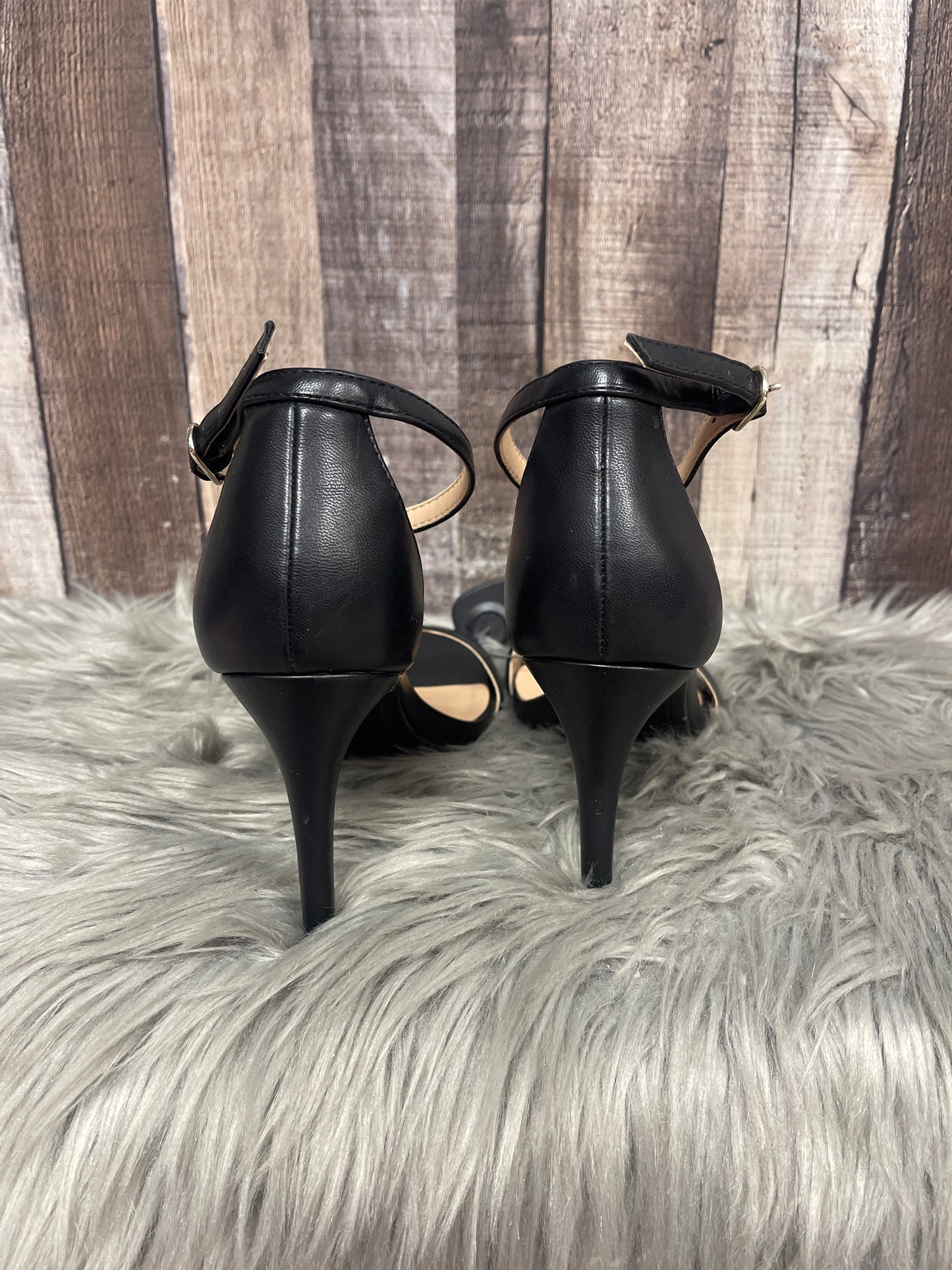 Black Sandals Heels Stiletto A New Day, Size 8