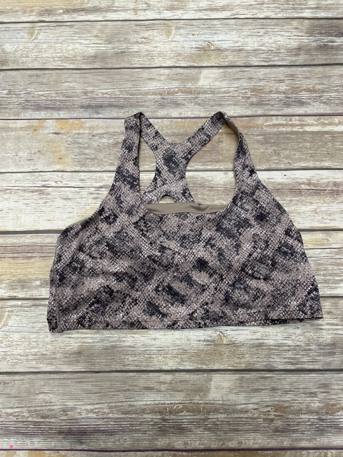 Snakeskin Print Athletic Bra Gapfit, Size Xl