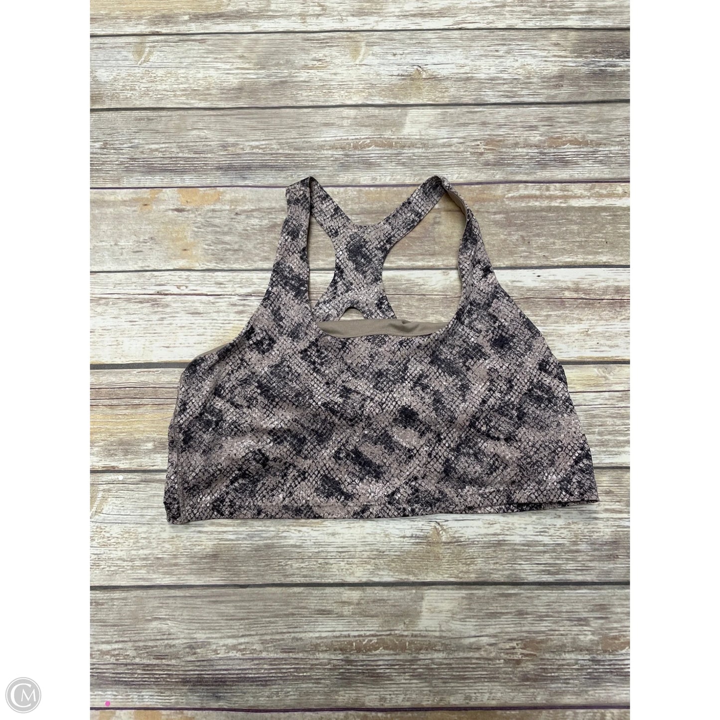 Athletic Bra By Gapfit In Snakeskin Print, Size: Xl