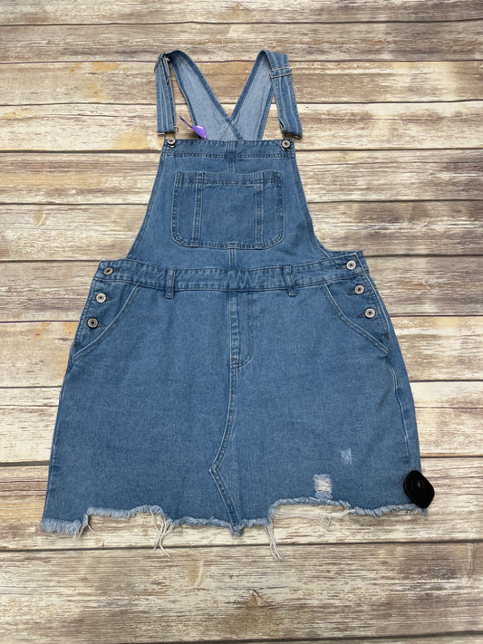 Blue Denim Shortalls Cmf, Size L